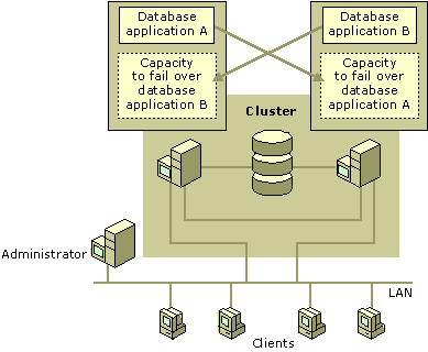 Figure 18.12    Attach Another Server to Your Overloaded Server to Form a Cluster