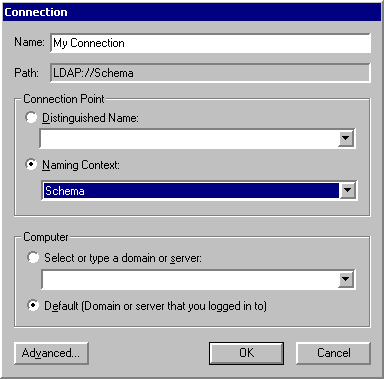 Figure 4.3    Connection Dialog Box