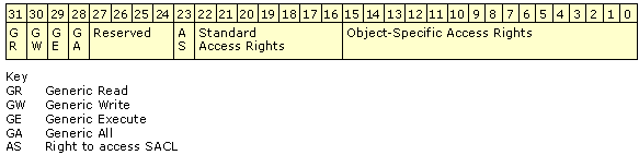 Figure 12.4    Layout of an Access Mask