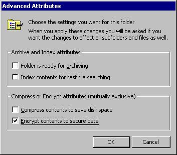 Figure 15.3    Advanced Attributes Dialog Box