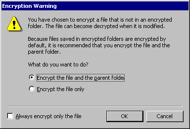 Figure 15.5    Warning Message