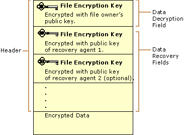 Figure 15.7    Structure of an Encrypted Data File