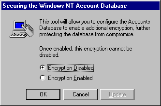 Figure 15.15    System Key Dialog Box