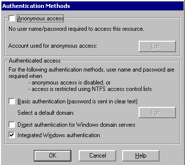 Figure 4.13    Authentication Methods Dialog Box