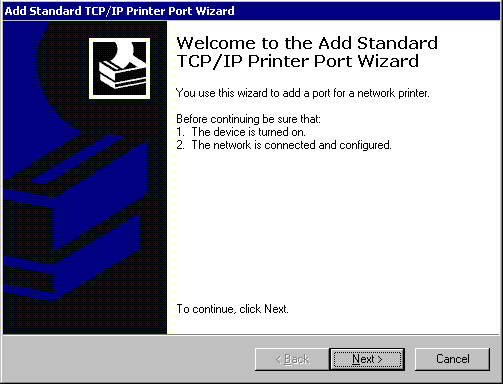 Figure 4.9    Add Standard TCP/IP Printer Port Wizard