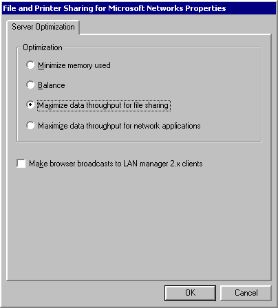 Figure 6.2    File and Printer Sharing for Microsoft Networks Properties Dialog Box