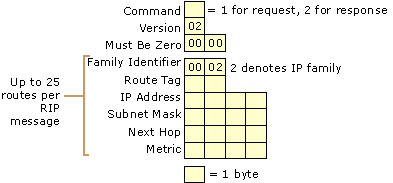 Figure 3.9    RIP Version 2 Message Format