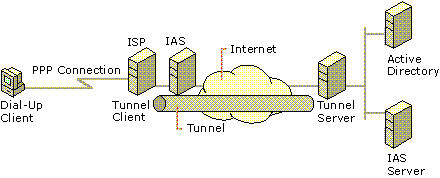 Figure 8.8    Compulsory Tunnel Created by a Tunneling-Enabled NAS