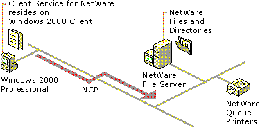 Figure 12.11    Client Service for NetWare Access