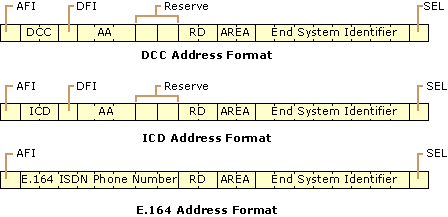 Figure 14.9    Primary ATM Address Formats