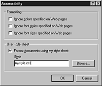 Style sheet option