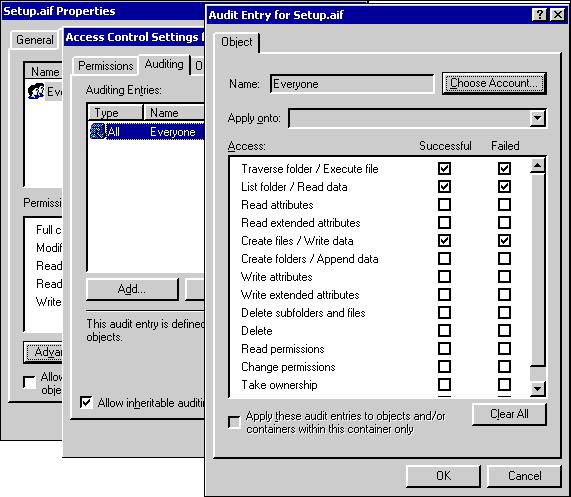 Auditing Access to a Single File